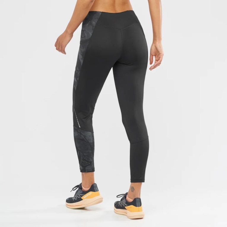 Salomon Cross Run 25'' Women's Running Tights Black | CA 20B71